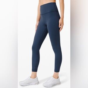 Lululemon wunder train leggings size 4 in Iron Blue 25”